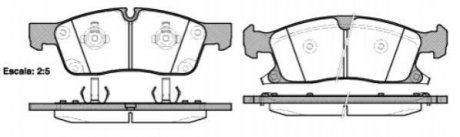 Колодки тормозные диск. перед. (Remsa) Jeep Grand cherokee iii 5.7 05-10,Jeep Grand cherokee iv 3.0 10- WOKING p15303.02