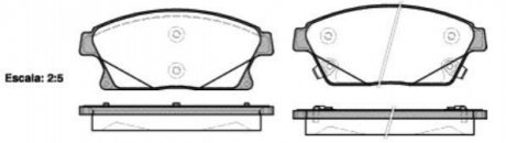 Колодки тормозные диск. перед. (Remsa) Chevrolet Cruze / Trax / Orlando / Volt / Opel Astra J / Mokka X / Zafira C WOKING p15313.02