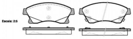 Колодки тормозные диск. перед. (Remsa) Chevrolet Aveo III Cruze / Opel Astra J WOKING p15313.12