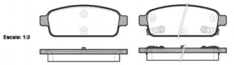 Колодки тормозные диск. задн. (Remsa) Chevrolet Cruze 1.4 09-,Chevrolet Cruze 1.6 09- WOKING p15323.02