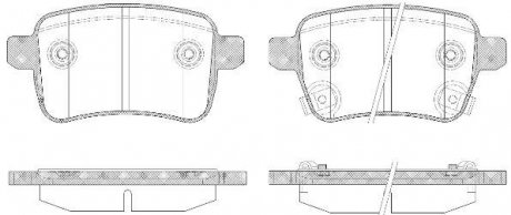 Колодки тормозные Fiat 500 WOKING p15503.12