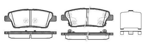 Колодки гальмівні Hyundai Genesis WOKING p15583.02