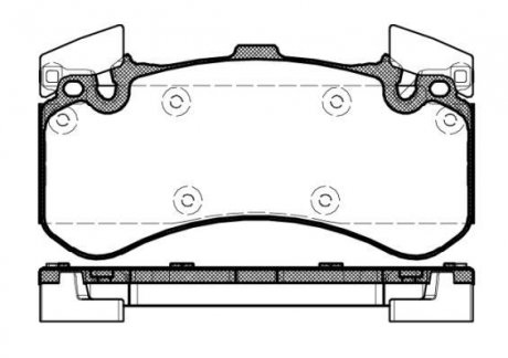 Колодки гальмівний диск. передний (Remsa) Audi A4 A5 A6 A7 A8 17> Audi A7, A6, A8 WOKING p1563300