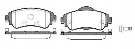 Гальмівні колодки пер. C4/DS4 (10-21) Citroen C4, DS4 WOKING p15643.08