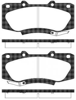 Купить Колодки тормозные диск. перед. (Remsa) Toyota Hilux 08>15 (P15683.04) Toyota Hilux WOKING p1568304 (фото1) подбор по VIN коду, цена 1310 грн.