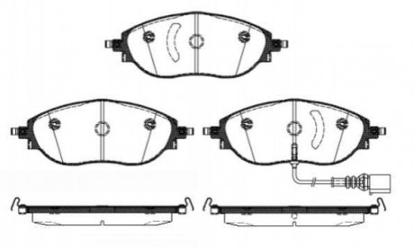 Купить Колодки тормозные диск. перед. (Remsa) VAG Passat B7 B8 / Golf VII / Tiguan II Volkswagen Passat, Sharan, Seat Leon, Volkswagen CC, Skoda Superb, Audi A3, Volkswagen Golf, Skoda Octavia, Volkswagen Tiguan, Skoda Kodiaq WOKING p15703.01 (фото1) подбор по VIN коду, цена 1776 грн.