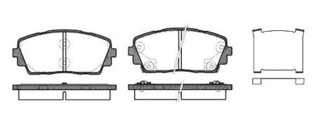 Колодки гальмівні KIA Picanto WOKING p15813.02