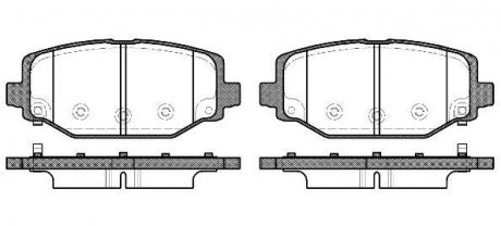 Колодки тормозные диск. задн. (Remsa) Dodge Journey 08>12 (P15833.04) WOKING p1583304