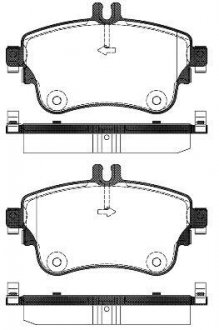 Колодки гальмівні Mercedes W246, W176 WOKING p15873.08