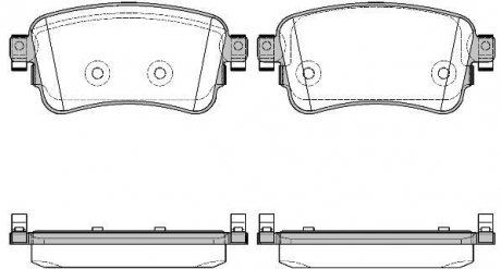 Колодки гальмівні дискові PSA Expert Jumpy 16> / Opel Vivaro 19> / Toyota Proac WOKING p1620300