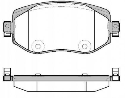 Колодки тормозные диск. перед. (Remsa) Renault Megane IV Renault Megane WOKING p16243.08