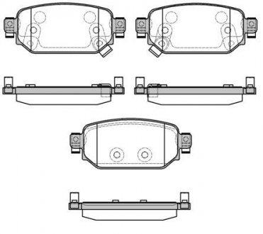 Колодки тормозные диск. задн. (Remsa) Mazda 3 1,5d 16>19 (P16313.02) Mazda 3 WOKING p1631302