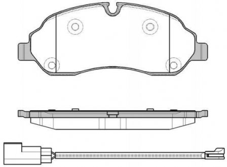 Колодки тормозные диск. перед. (Remsa) Ford Tranzit 13>18, 16> WOKING p17023.02