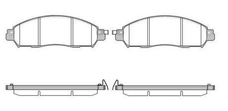 Колодки гальмівні Nissan Navara WOKING p17123.04