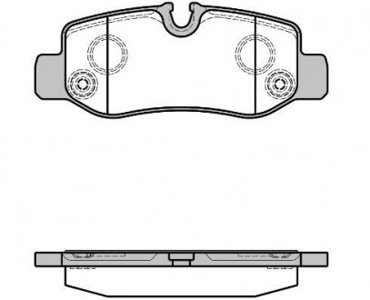 Колодки тормозные диск. задн. (Remsa) MB Vito 447 14> WOKING p17243.00