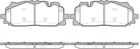 Колодки тормозные диск. перед. (Remsa) Audi Q7 3.0 15- WOKING p17673.00