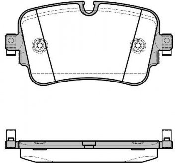 Колодки тормозные диск. задн. (Remsa) Audi Q7 15> (P17683.08) Audi Q7, Q8 WOKING p1768308