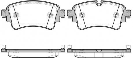 Колодки гальмівний диск. задн. (Remsa) Audi Q7 3.0 15- Audi Q7, A4 WOKING p17693.08