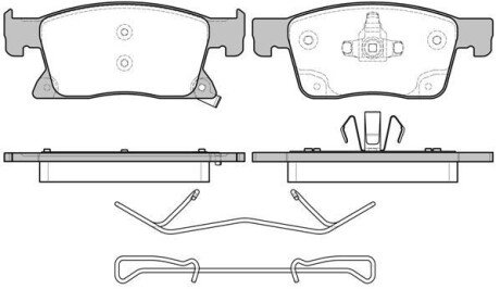 Колодки гальмівні Opel Astra, Insignia WOKING p17793.02