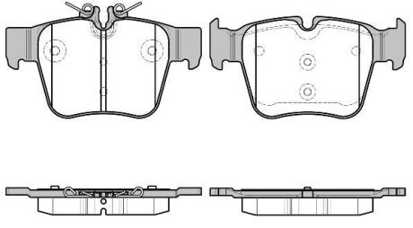 Купить Колодки гальмівні Mercedes W205, S205, GLC-Class, C205 WOKING p17973.00 (фото1) подбор по VIN коду, цена 1154 грн.