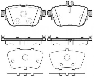 Колодки гальмівний диск. задн. (Remsa) Mercedes-benz E-class (w213) 2.0 16- Mercedes W213, S213, C124, C207, C238, A124, A207, A238 WOKING p17993.00