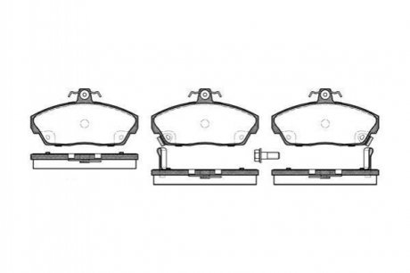 Гальмівні колодки пер. Honda Civic 91-05 (TRW) Honda Civic, Accord, Legend WOKING p2373.02