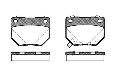 Колодки гальмівні Subaru Impreza WOKING p2653.21