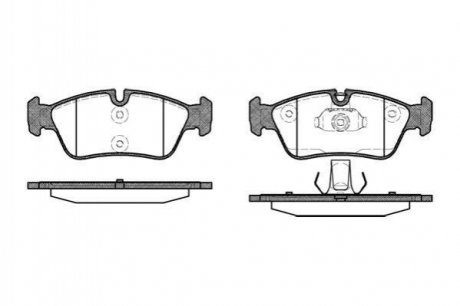 Тормозные колодки передние BMW 3 (E36/E46) 94-07 (ATE) WOKING p2843.40