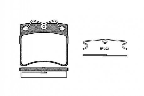 Тормозные колодки перед. Transporter (96-03) Volkswagen Transporter WOKING p2853.00