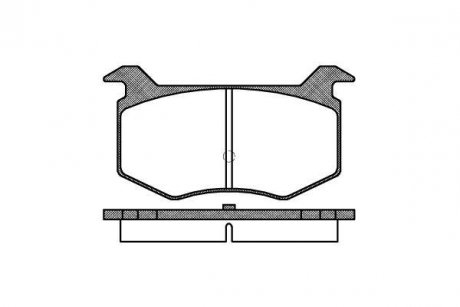 Тормозные колодки передние Moskvich WOKING p2883.00