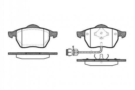 Тормозные колодки перед 100/200/A4/A6/Passat 79-01 Audi A8, A6 WOKING p2903.02