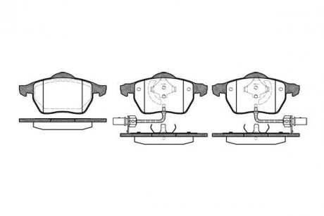 Купить Колодки тормозные Skoda Superb, Audi A6, A4 WOKING p2903.52 (фото1) подбор по VIN коду, цена 1160 грн.