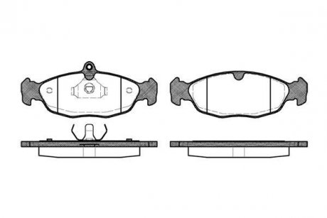 Колодки тормозные WOKING p2933.20