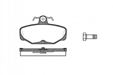 Тормозные колодки задние. Scorpio/Escort/Granada/Sierra 82-01 Ford C-Max, Mondeo, S-Max, Focus WOKING p3053.00