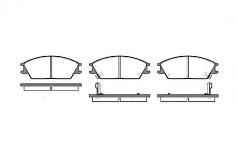 Купити КОЛОДКИ ГАЛЬМІВНІ Honda Accord, Hyundai Accent, Lantra, Pony WOKING p3243.02 (фото1) підбір по VIN коду, ціна 720 грн.