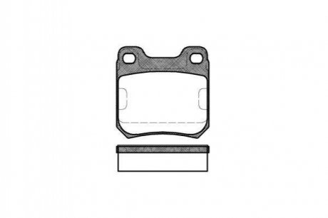 Тормозные колодки зад. Opel Omega/SAAB 9-5 2.0-3.0 87-03 WOKING p3393.40