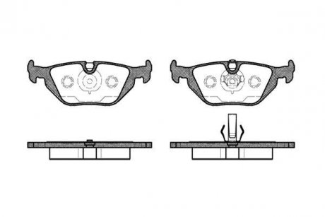 Купить Колодки тормозные BMW E36 WOKING p3653.50 (фото1) подбор по VIN коду, цена 779 грн.