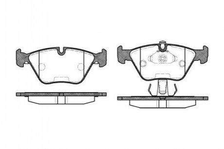 Гальмівні колодки пер. BMW 5 (E39) 2.0-3.5i 95-03 WOKING p3703.25