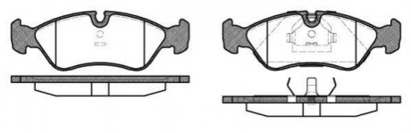 Тормозные колодки перед Astra F/Vecta B/Combo -05 (ATE) WOKING p3863.10