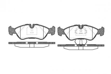 Купить Колодки тормозные Opel Kadett, Ascona, Vectra, Omega, Astra, Daewoo Nexia, Lanos WOKING p3863.30 (фото1) подбор по VIN коду, цена 886 грн.