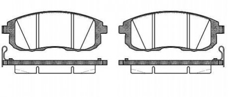 Гальмівні колодки пер. Cube/Juke/Latitude/SX4/Teana (06-21) WOKING p3933.14