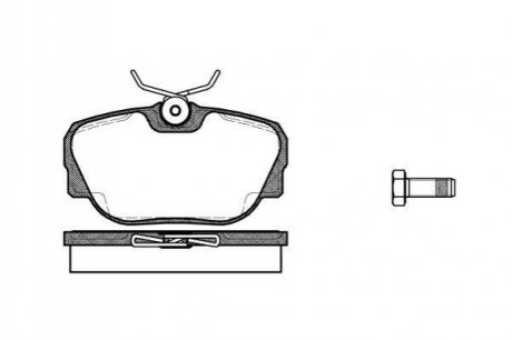 Тормозные колодки передние BMW 3 (E30)/Z1 1.6-2.7 82-94 WOKING p3963.00