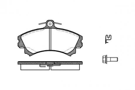 Колодки тормозные диск. перед. (Remsa) Mitsubishi Colt 04> WOKING p4903.21