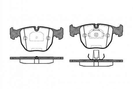 Купити Гальмівні колодки пер. BMW 5(E39)/7(E38) 96-04 (Teves) BMW E38, E39, E36, X5, X3 WOKING p4963.00 (фото1) підбір по VIN коду, ціна 1716 грн.