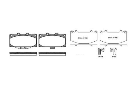 Колодки гальмівні Subaru Impreza WOKING p4993.12