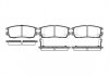 Купить Тормозные колодки зад Pajero II 94- (107.8*43.8*14) Mitsubishi Pajero WOKING p5053.02 (фото1) подбор по VIN коду, цена 691 грн.