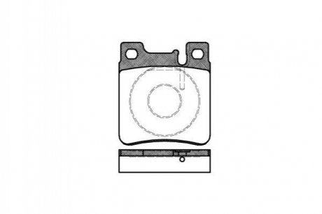 Купити Гальмівні колодки пер. W202/210 (ATE)/211 4Matic Mercedes W124, S124, W140, C140, W202, C124, C207, C238, A124, A207, A238, W210, S210, CLK-Class, S202 WOKING p5073.00 (фото1) підбір по VIN коду, ціна 666 грн.