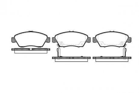 Купить Колодки тормозные Honda Civic WOKING p5183.02 (фото1) подбор по VIN коду, цена 1136 грн.