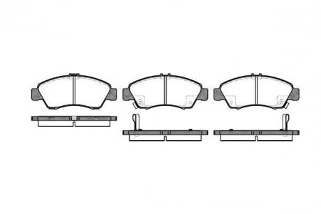 Купить Колодки тормозные Honda Civic, Jazz WOKING p5193.02 (фото1) подбор по VIN коду, цена 922 грн.