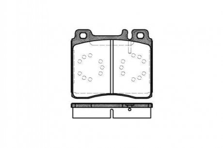 Купити Гальмівні колодки пер. W140/W140/W140/W124/W140 91-99 Mercedes W140, C140 WOKING p5203.00 (фото1) підбір по VIN коду, ціна 946 грн.